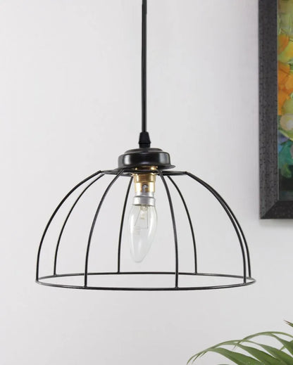 Umbrella Iron Hanging Lamp | 10 x 21 inches