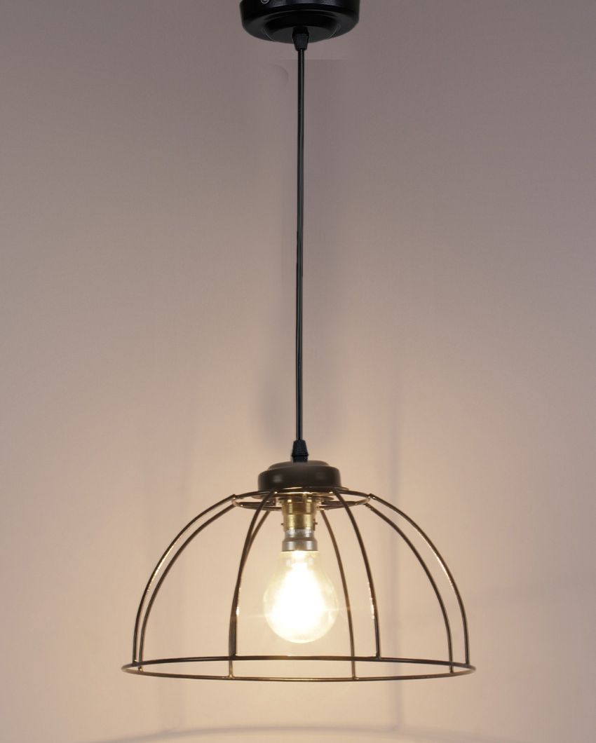 Umbrella Iron Hanging Lamp | 10 x 21 inches