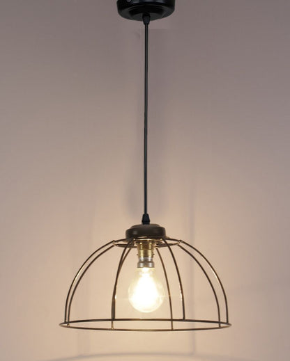 Umbrella Iron Hanging Lamp | 10 x 21 inches