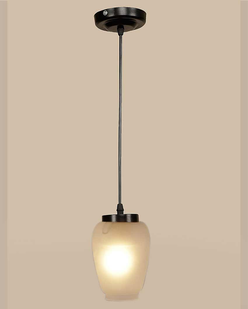 Milky Glass Hanging Lamp | 4 x 20 inches