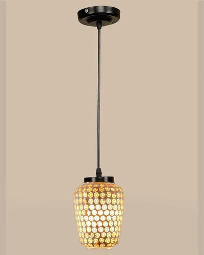 Stoned Art Mosaic Glass Hanging Lamp | 4 x 20 inches