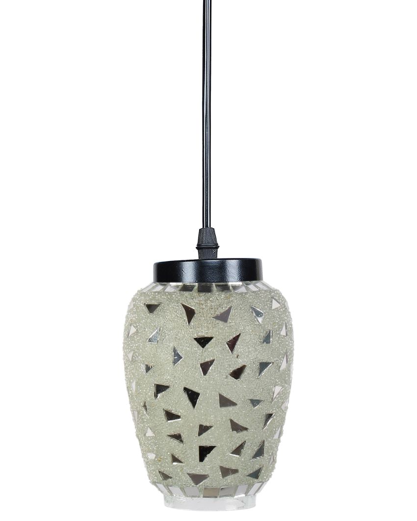 Glittery Mosaic Glass Hanging Lamp | 4 x 20 inches