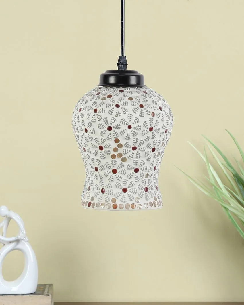 Gleam Multicolor Mosaic Glass Hanging Lamp | 4.5 x 20 inches