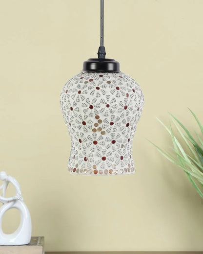 Gleam Multicolor Mosaic Glass Hanging Lamp | 4.5 x 20 inches