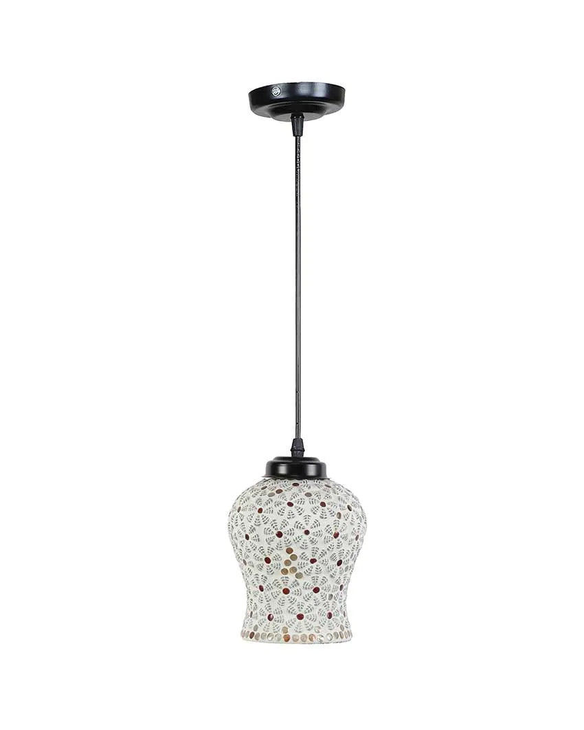 Gleam Multicolor Mosaic Glass Hanging Lamp | 4.5 x 20 inches