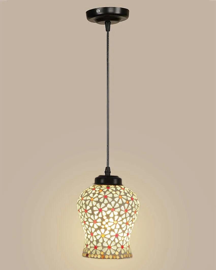 Gleam Multicolor Mosaic Glass Hanging Lamp | 4.5 x 20 inches