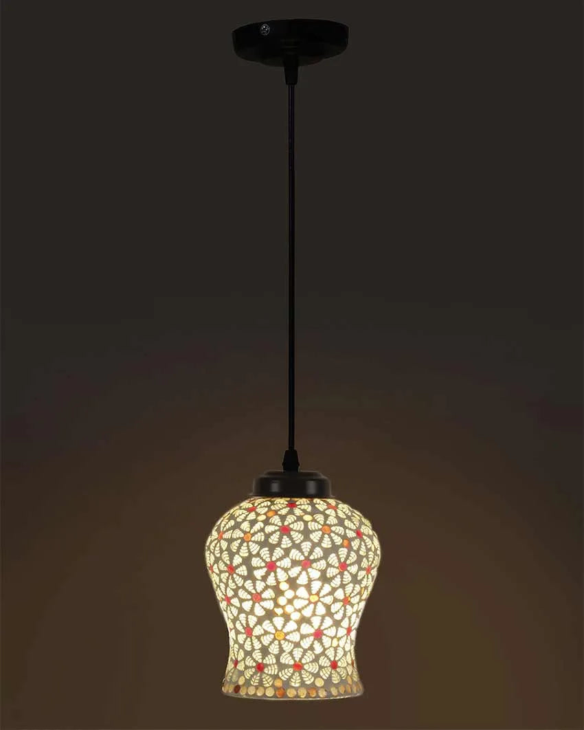 Gleam Multicolor Mosaic Glass Hanging Lamp | 4.5 x 20 inches