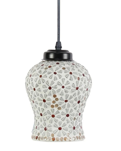 Gleam Multicolor Mosaic Glass Hanging Lamp | 4.5 x 20 inches