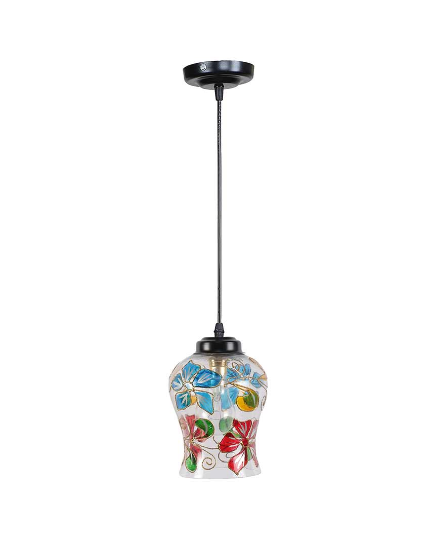 Blooms Mosaic Glass Hanging Lamp | 4.5 x 20 inches