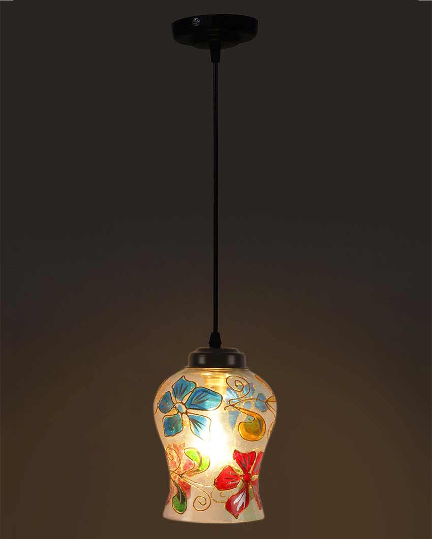 Blooms Mosaic Glass Hanging Lamp | 4.5 x 20 inches