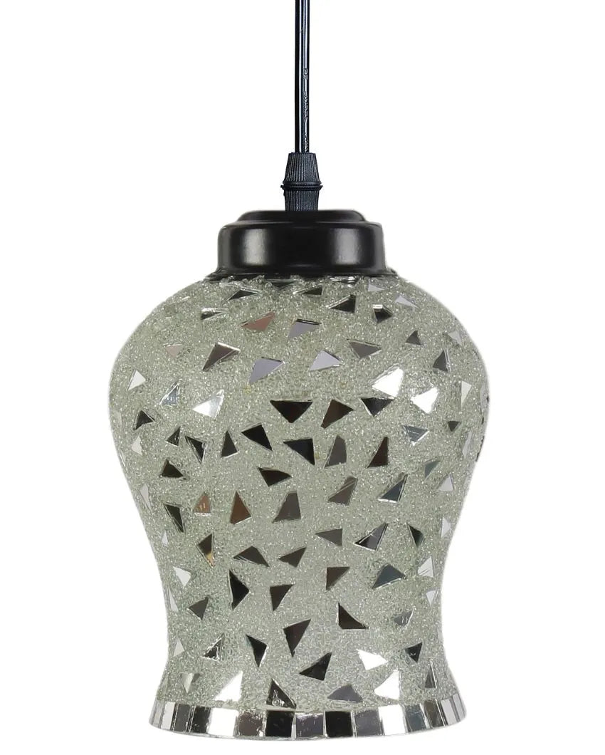 Luster Mosaic Cluster Three Hanging Lamps With Base | 10 x 20 inches