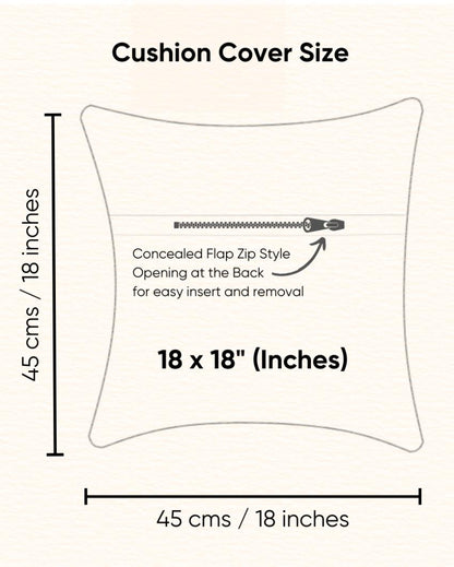 Balanced Yin-Yang Love Tufted Valentine's Cushion Cover | 18 x 18 inches