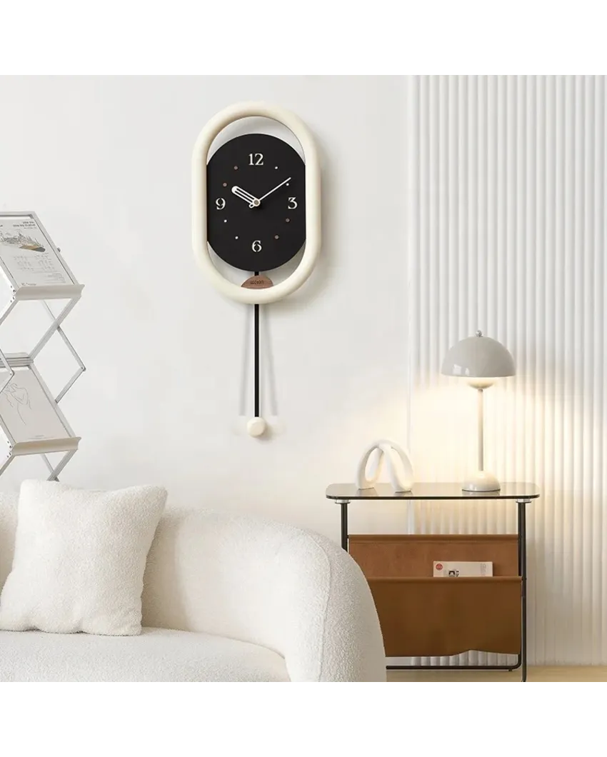 Classic The Pendulum Charm Wall Clock | 25 x 10 inches