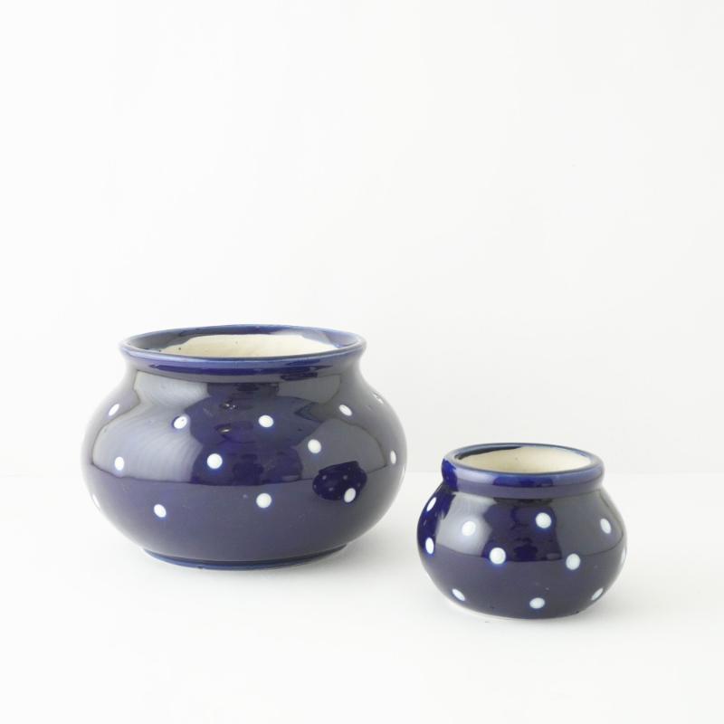Blue Modern Matka Ceramic Planter