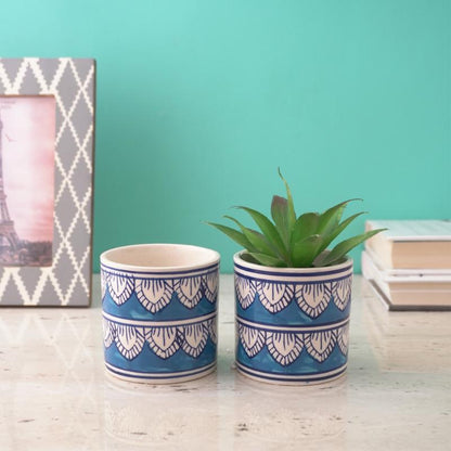 Worli Art Ceramic Planter | Set of 2
