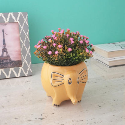 Yellow Jumbo Ceramic Planter