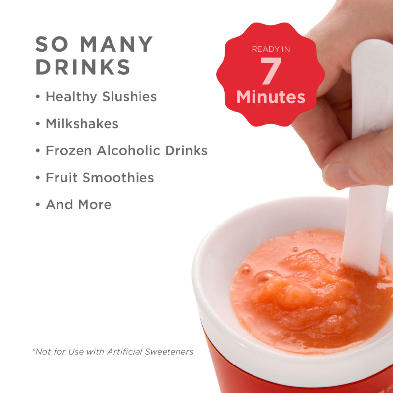Slush and Shake Maker with 1 Spoon | 240ml | Multiple Colors Red