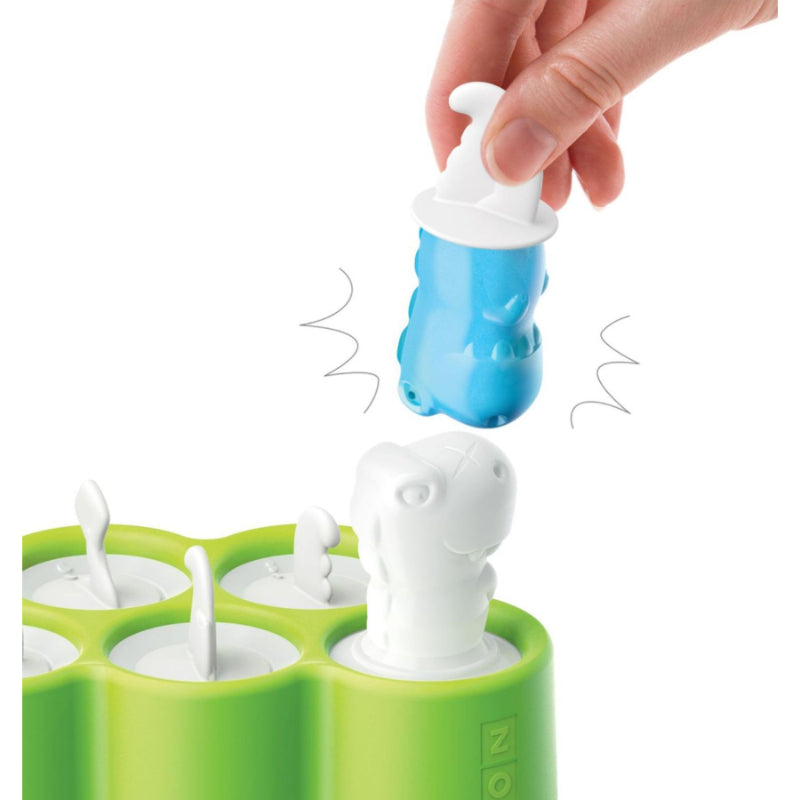 Dinosaur Green Ice Pop Maker with 6 Popsicle Mold Default Title