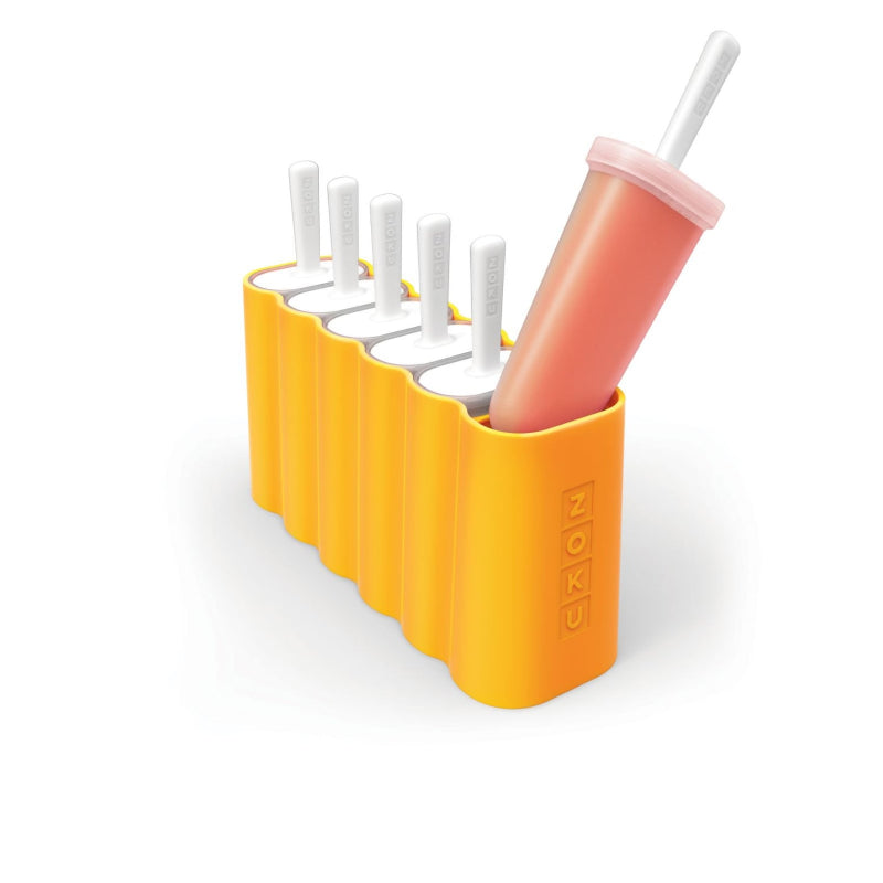 Orange Mod Ice Pop Maker with 6 Popsicle Molds Default Title