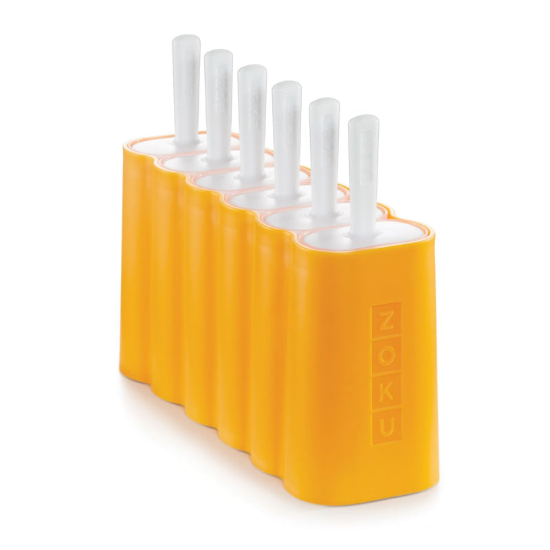 Orange Mod Ice Pop Maker with 6 Popsicle Molds Default Title