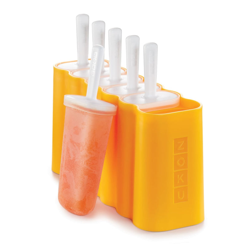 Orange Mod Ice Pop Maker with 6 Popsicle Molds Default Title