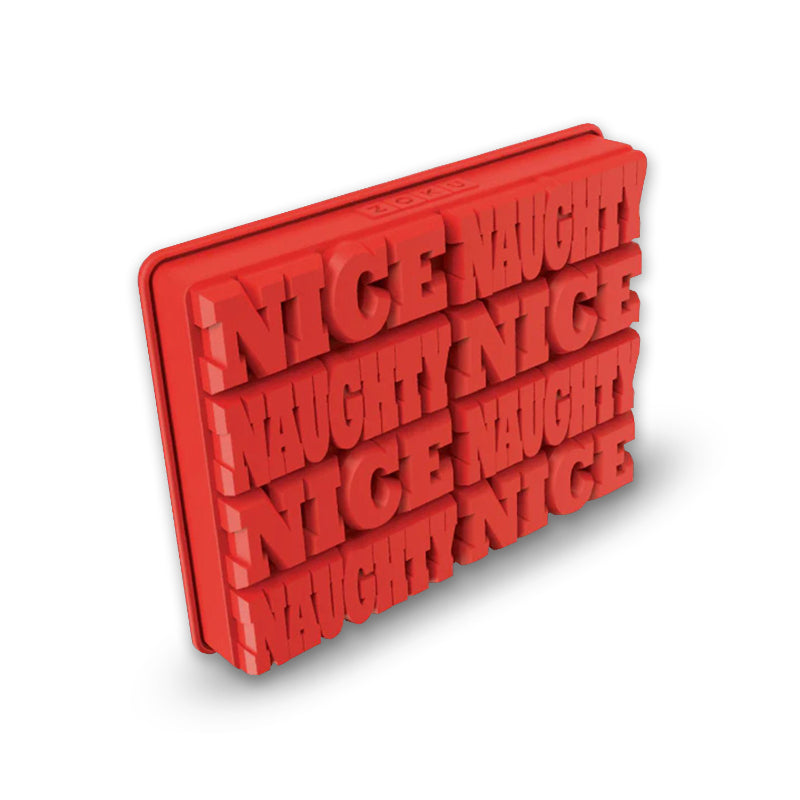 Naughty Nice Red Silicone Ice Mold Tray | Set of 8 Default Title