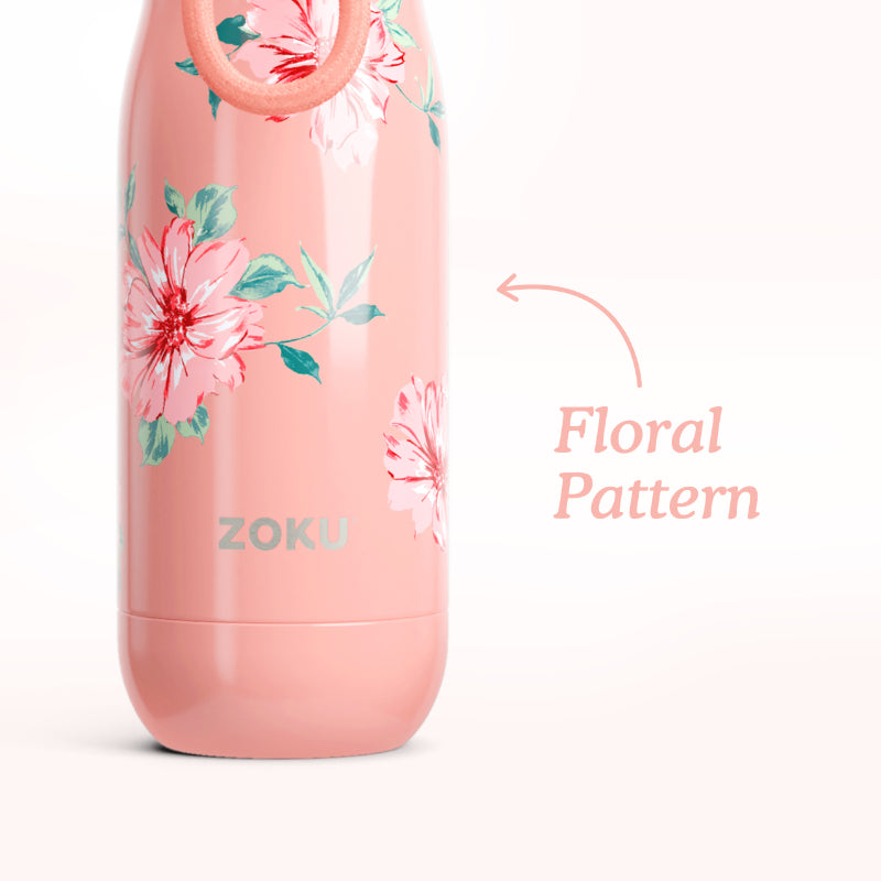 Rose Petal Pink Stainless Steel Vaccum Insulated Water Bottle | 350ml Default Title