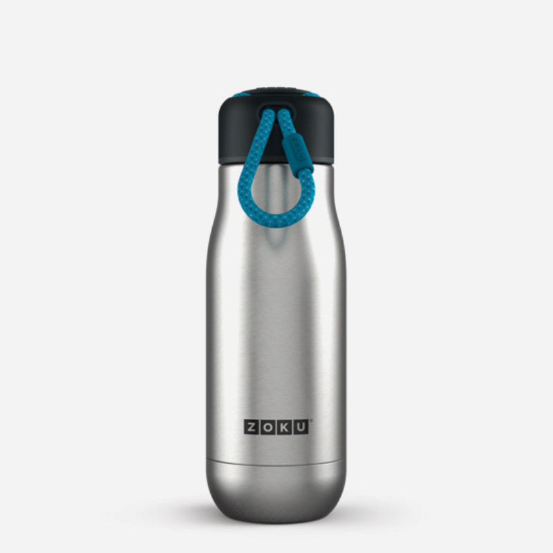 Silver Stainless Steel Vaaccum Insulated Water Bottle | 350ml Default Title