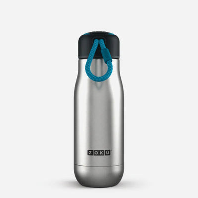 Silver Stainless Steel Vaaccum Insulated Water Bottle | 350ml Default Title