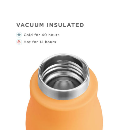 Stainless Steel Vaccum Insulated Water Bottle | 500ml | Multiple Colors Orange