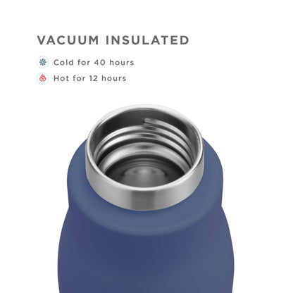 Classic Stainless Steel Vaccum Insulated Water Bottle | 500ml | Multiple Colors Navy Blue