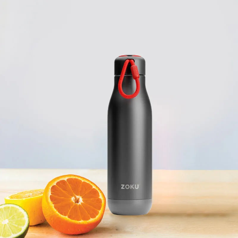 Powder Coated Stainless Steel Vaccum Insulated Water Bottle | 700ml | Multiple Colors Black