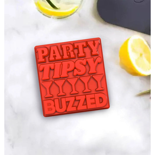 Party Silicone Red Ice Mold Tray | Set of 4 Default Title