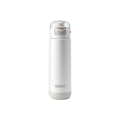 Powder Coated Stainless Flip Top Water Bottle | 500ml | Multiple Colors White