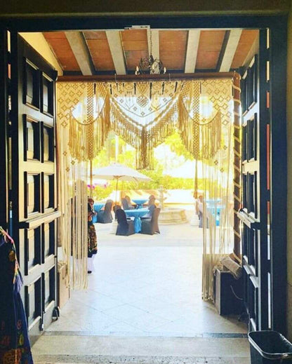 Small Diamond Macrame Curtain Wedding Arch | 60 x 80 inches