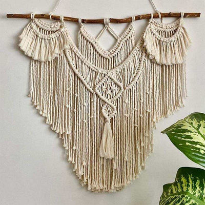 Stylish Boho Design Curtain Macrame Curtain Wedding Arch | 26 x 34 inches