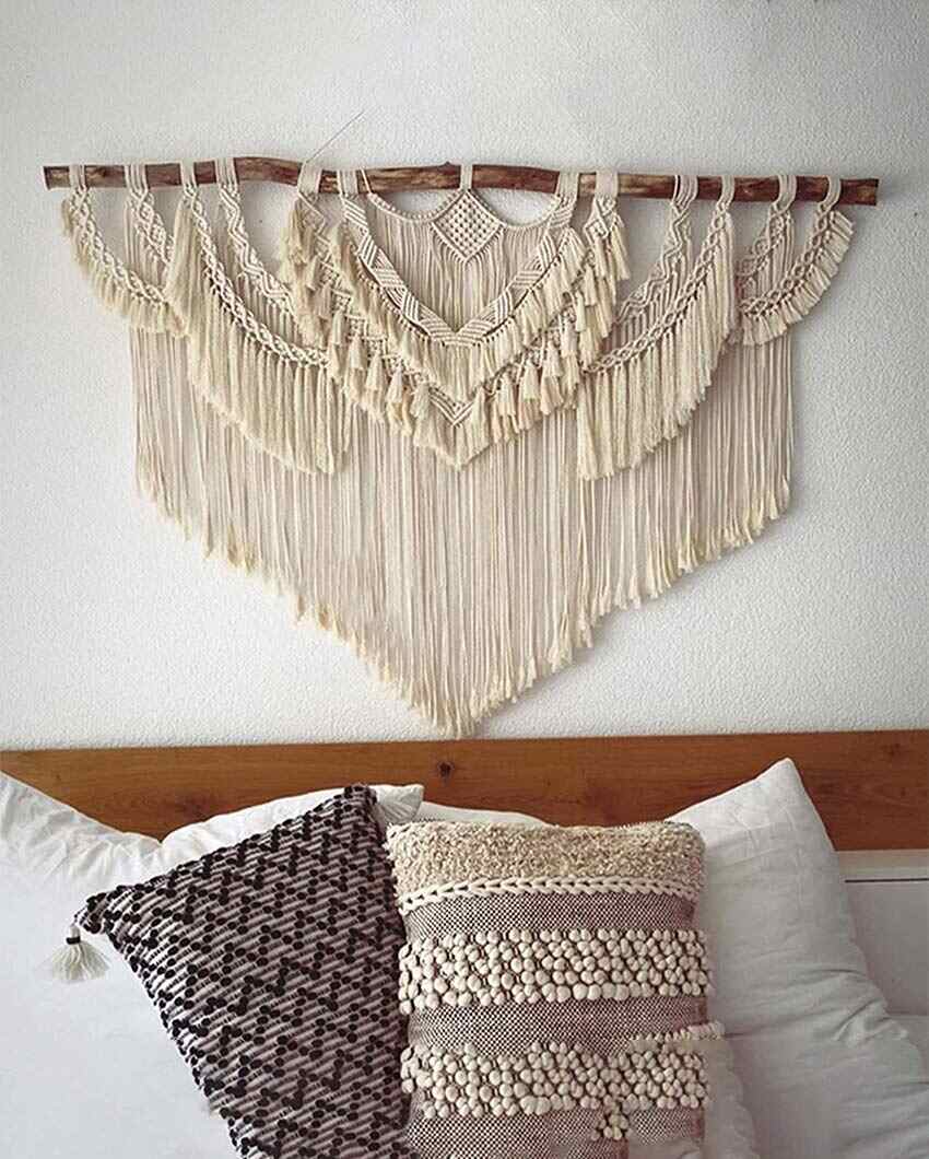 Bend Large Macrame Wall Hanging Wedding Decor | 50 x 42 inches