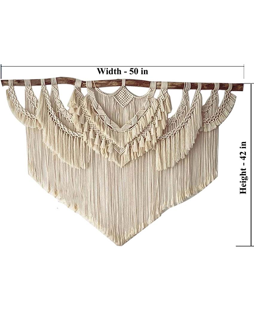 Bend Large Macrame Wall Hanging Wedding Decor | 50 x 42 inches