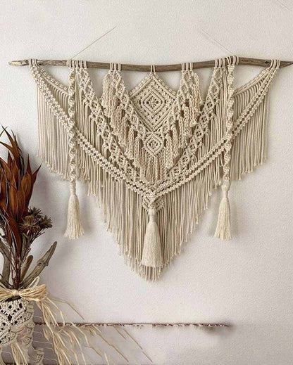 Boho Chic Macrame Wall Hanging For Wedding Decor | 40 x 40 inches