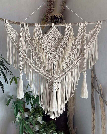 Boho Chic Macrame Wall Hanging For Wedding Decor | 40 x 40 inches