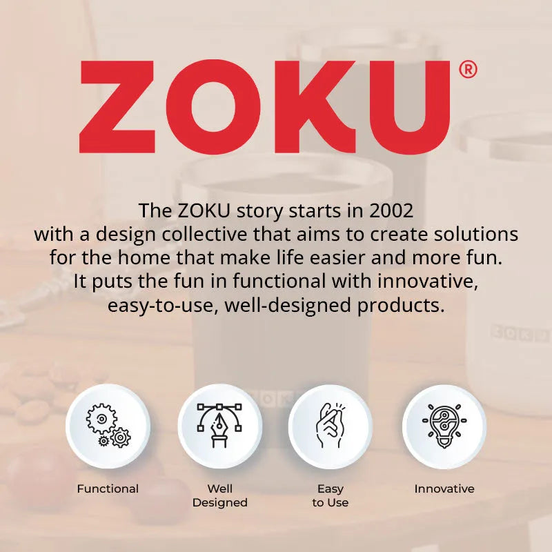 Zoku Neat Stack Interchangeable Food Storage Containers | 9 x 6 x 4 inches