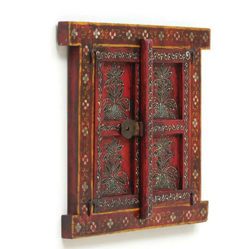 Handcrafted Rajasthani Jharokha Wooden Hanging Window Default Title