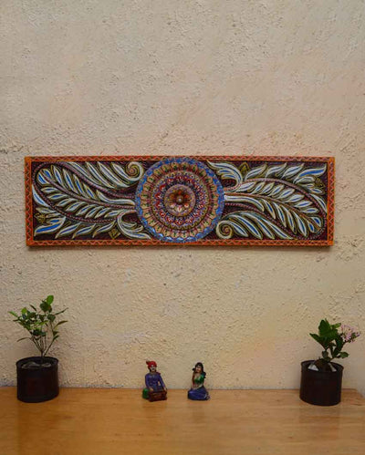 Carved Handpainted Wall Panel