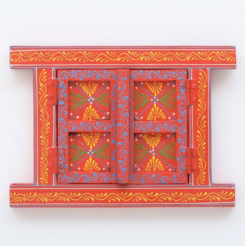 Traditional Style Orange Wooden Small Window Default Title