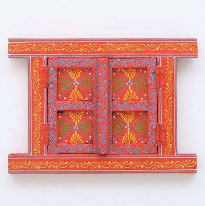 Traditional Style Orange Wooden Small Window Default Title