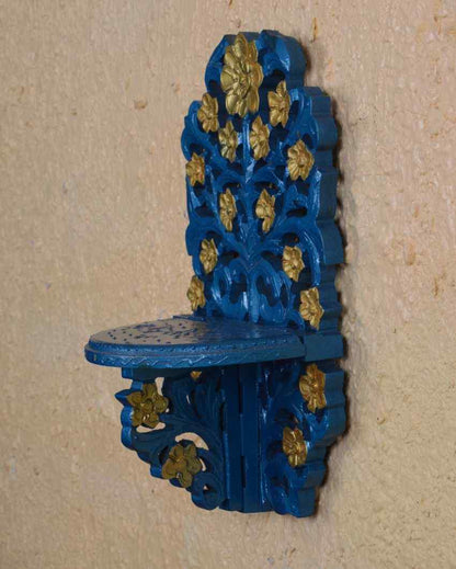 Carved Dual Color Wall Shelf
