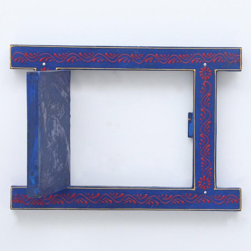Cultured Blue Small Wooden Window Default Title