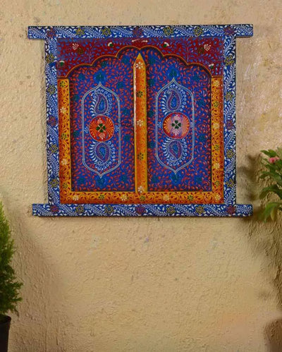 Jodhpur Art Wooden Hand Painted Window