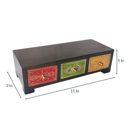 Multi Drawer Jaipuri Painted Wooden Box Default Title