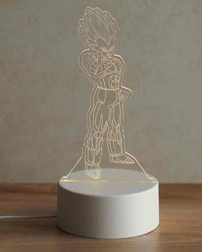 Goku Super Saiyan Acrylic LED Lights Table Lamp | 5 x 8 inches